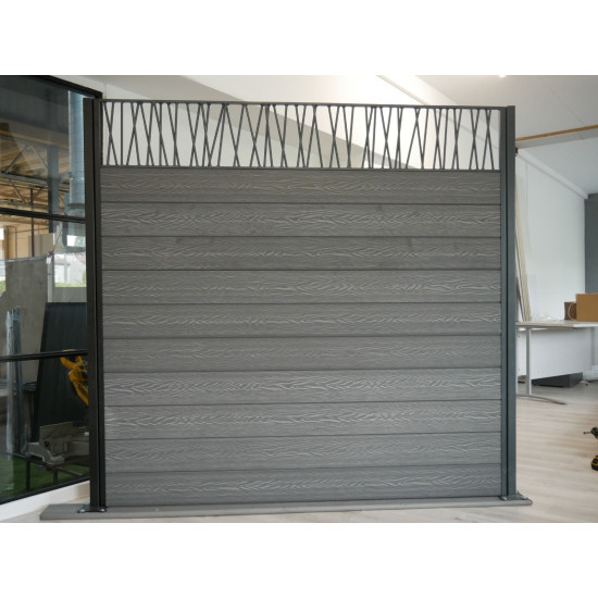 VersaFence Composite Fencing Steel Double Decorative Fence Topper